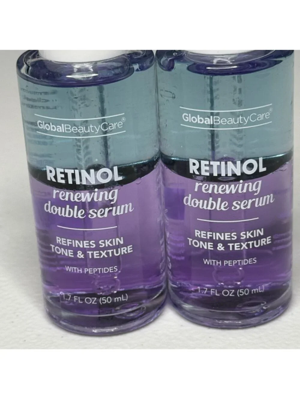 Global Beauty Care Retinol Renewing Serum 1.7 oz 2 Pack Anti Aging New